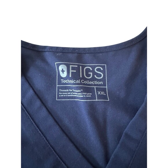 Figs Scrub Top Blue Catarina One Pocket Technical Collection FW1000 Womens XXL - Picture 3 of 5